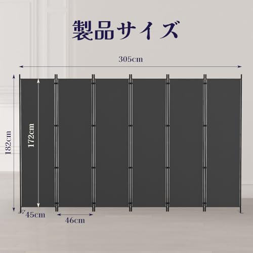 パーテーション間仕切り折り畳み式高さ1.8ｍ長さ2-3ｍ組立不要ついたて目隠し 楽天市場】パーテーション 間仕切り 高さ200cm 6連 [4面＋追加2面＋